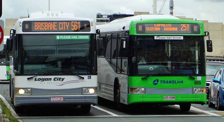 Logan City Volvo B12BLE 57 & Transdev Queensland Mercedes O500LE 605 Bustech VST 034